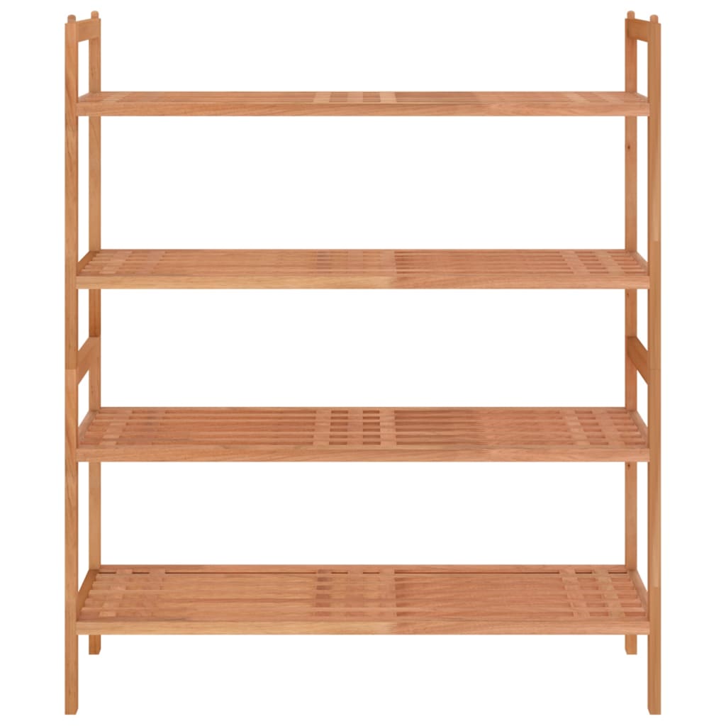 NNEVL Shoe Racks 2 pcs 69x27x41 cm Solid Wood Walnut-2
